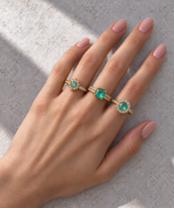 3 Anéis Regulável Bijoux Premium Dourado Coleção 6