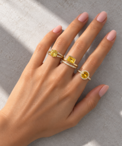 3 Anéis Regulável Bijoux Premium Dourado Coleção 2