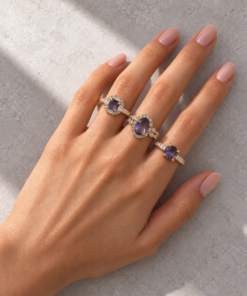 3 Anéis Regulável Bijoux Premium Dourado Coleção 7