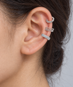 Trio Fake Piercing Bijoux Premium Prata 020