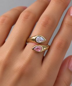 Anel Regulável Bijoux Premium Dourado 009
