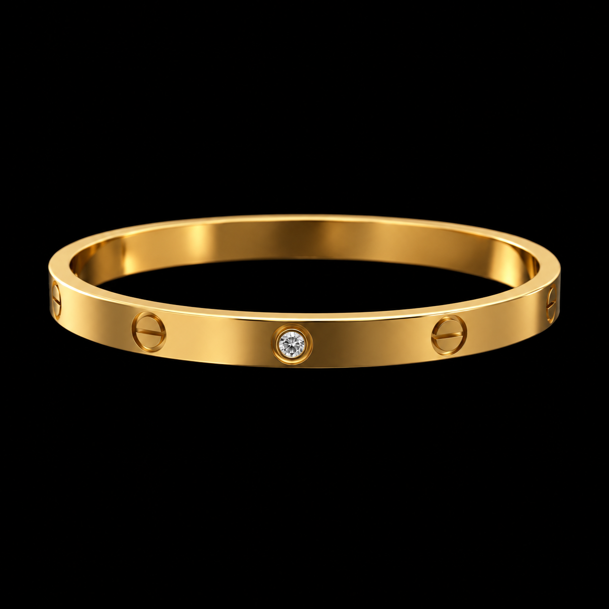 Bracelete Aço Inox Dourado 049