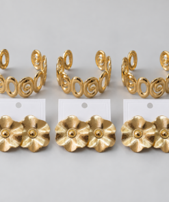 Kit 3x Conjunto Bracelete + Brinco Bijoux Premium 018