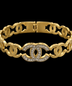 Bracelete Aço Inox dourado 044