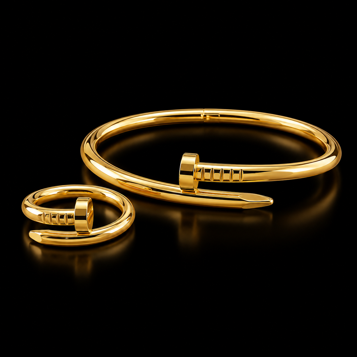 Conjunto bracelete + anel aço inoxidável 053