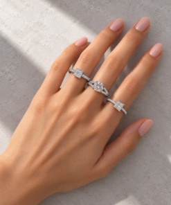 3 Anéis Regulável Bijoux Premium Dourado Coleção 1