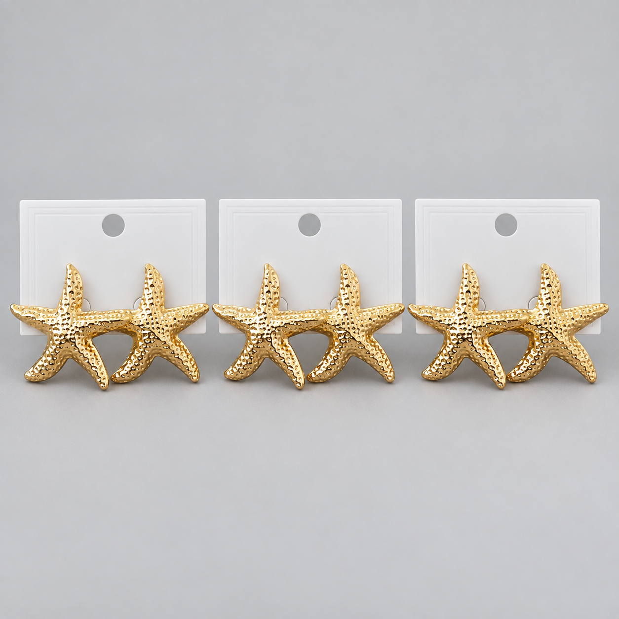 Kit 3 Brincos Bijoux Premium Dourado 009