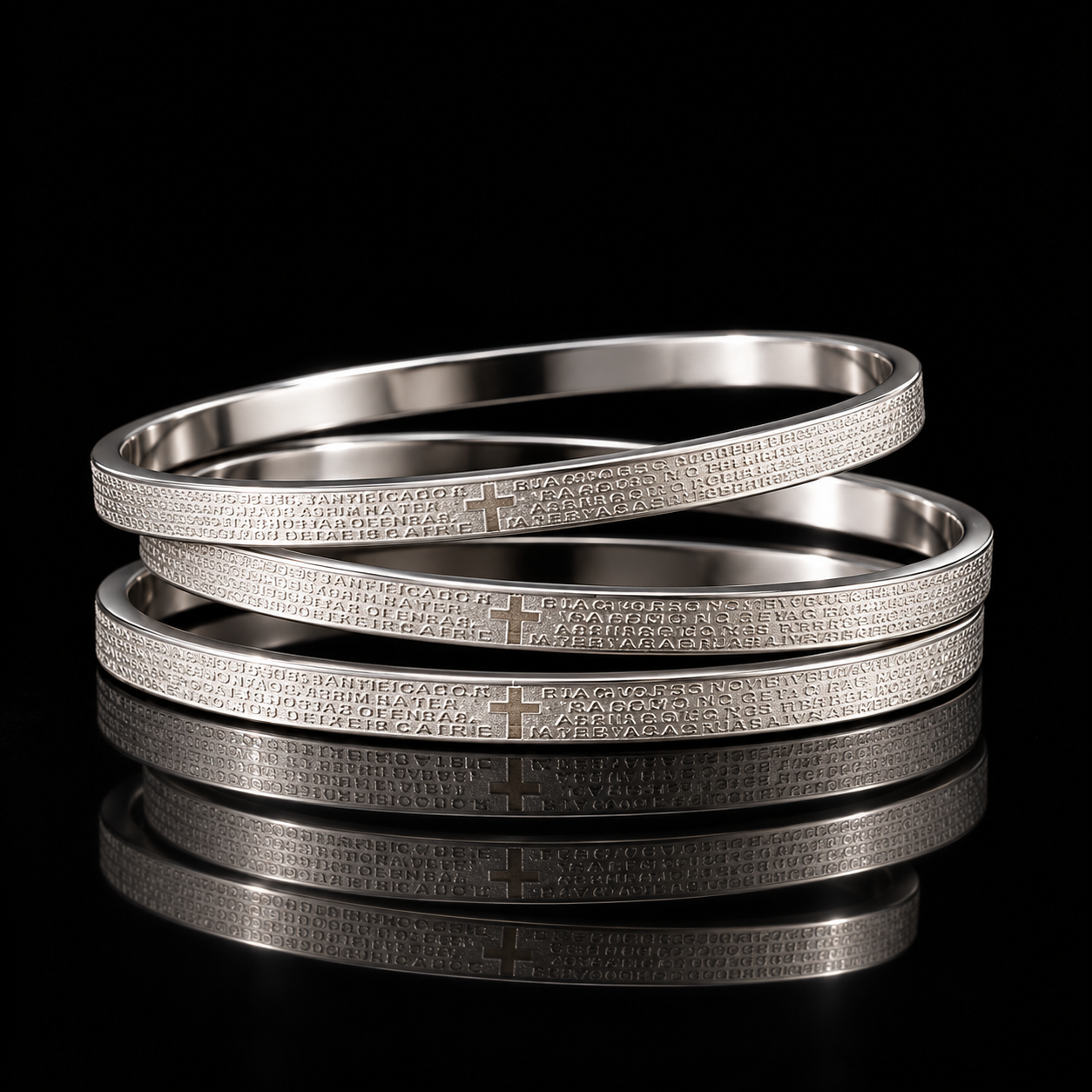 Kit Bracelete Aço Inox 027