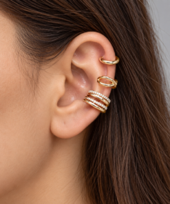 Trio Fake Piercing Bijoux Premium  Dourado 001