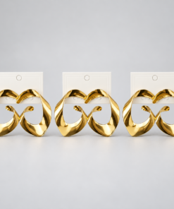 Kit 3 Brincos Bijoux Premium Dourado 52