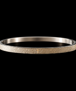 Bracelete Aço Inox Prata 009