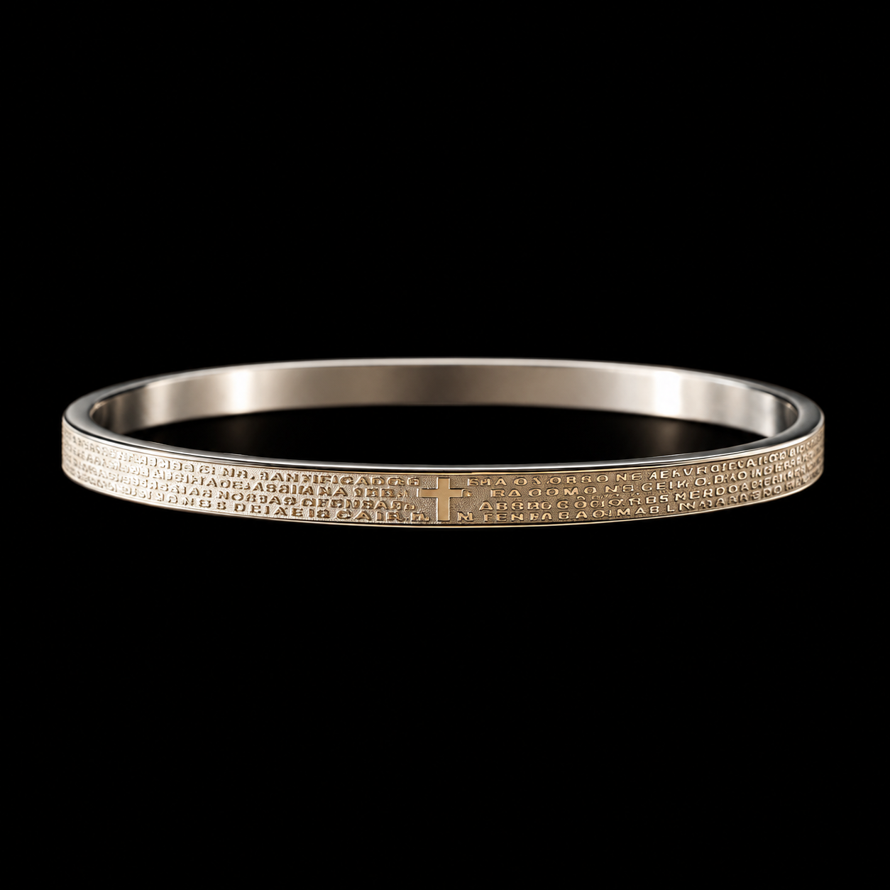 Bracelete Aço Inox Prata 009
