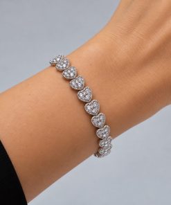 Pulseira Semijoia Cravejada Níquel 002