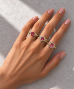 3 Anéis Regulável Bijoux Premium Dourado Coleção 4