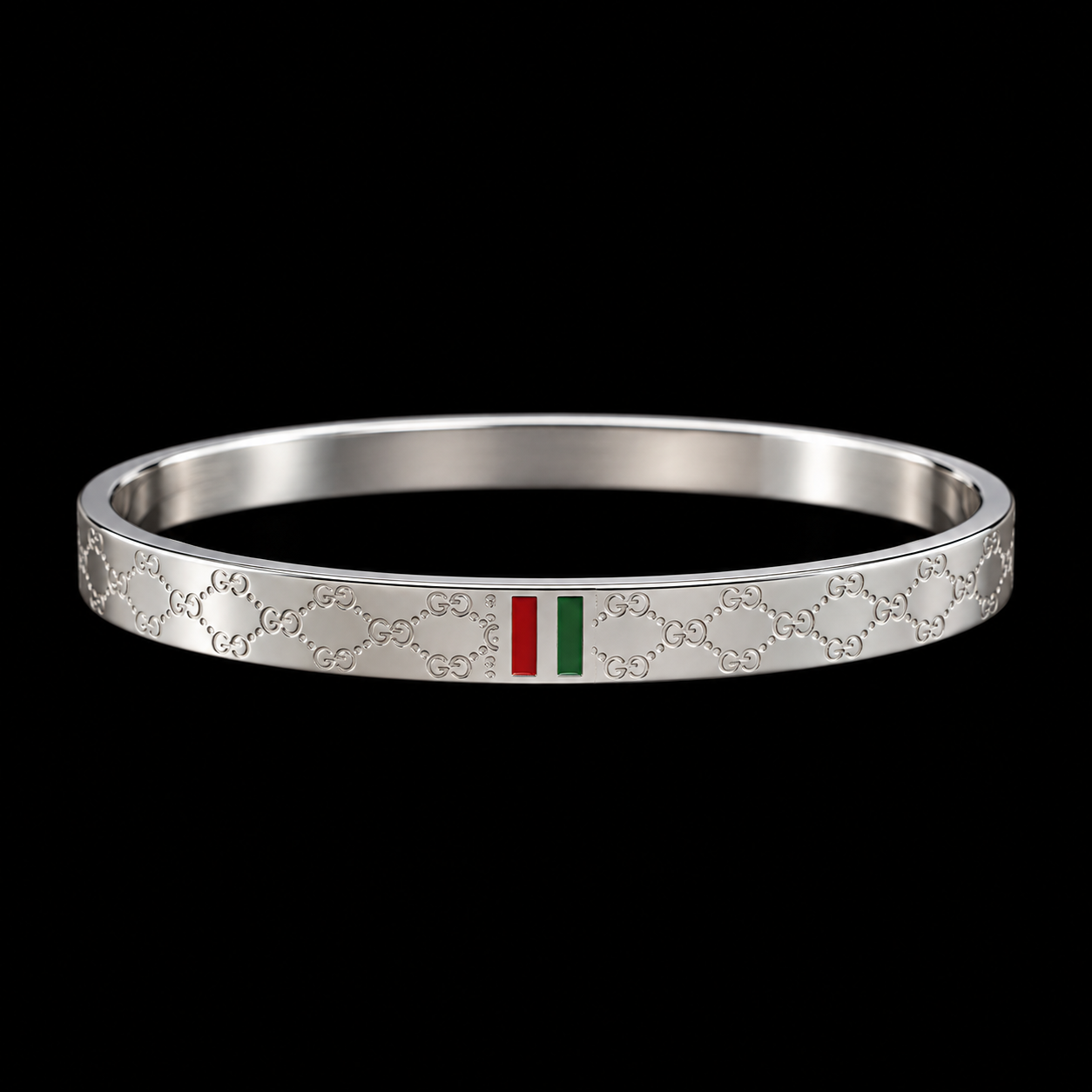 Bracelete Aço Inox Prata 015