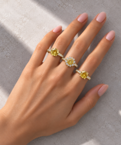 3 Anéis Regulável Bijoux Premium Dourado Coleção 6