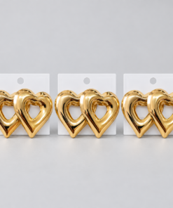 Kit 3 Brincos Bijoux Premium Dourado 001