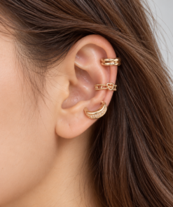 Trio Fake Piercing Bijoux Premium Dourado 013