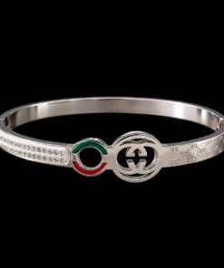 Bracelete Aço Inox Prata 013