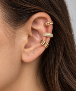 Trio Fake Piercing Bijoux Premium Dourado 015