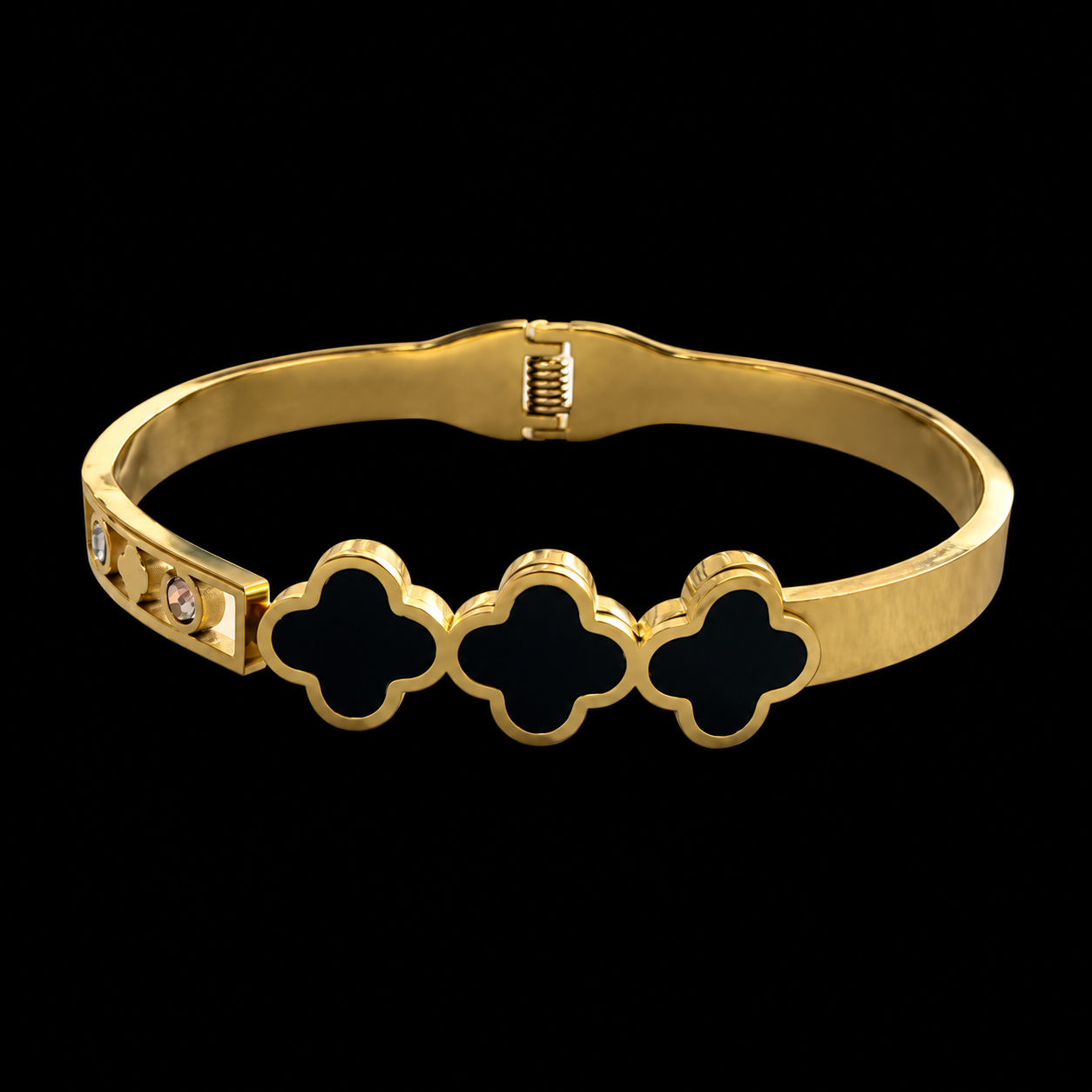Bracelete Aço Inox dourado 043