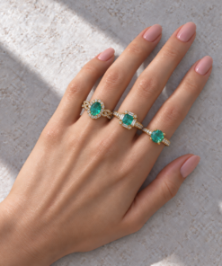 3 Anéis Regulável Bijoux Premium Dourado Coleção 7