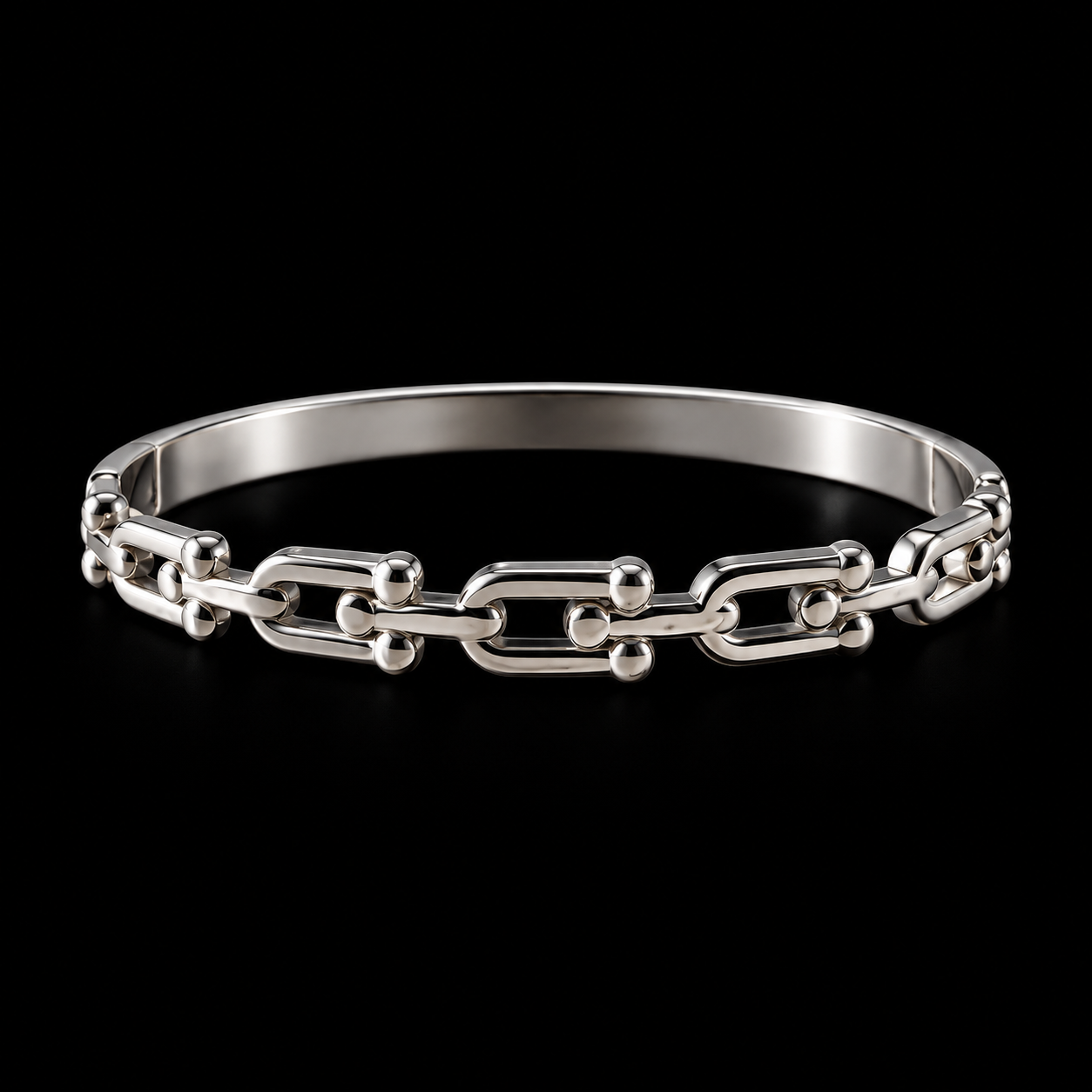 Bracelete Aço Inox Prata 006