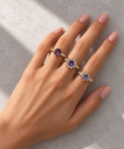 3 Anéis Regulável Bijoux Premium Dourado Coleção 6