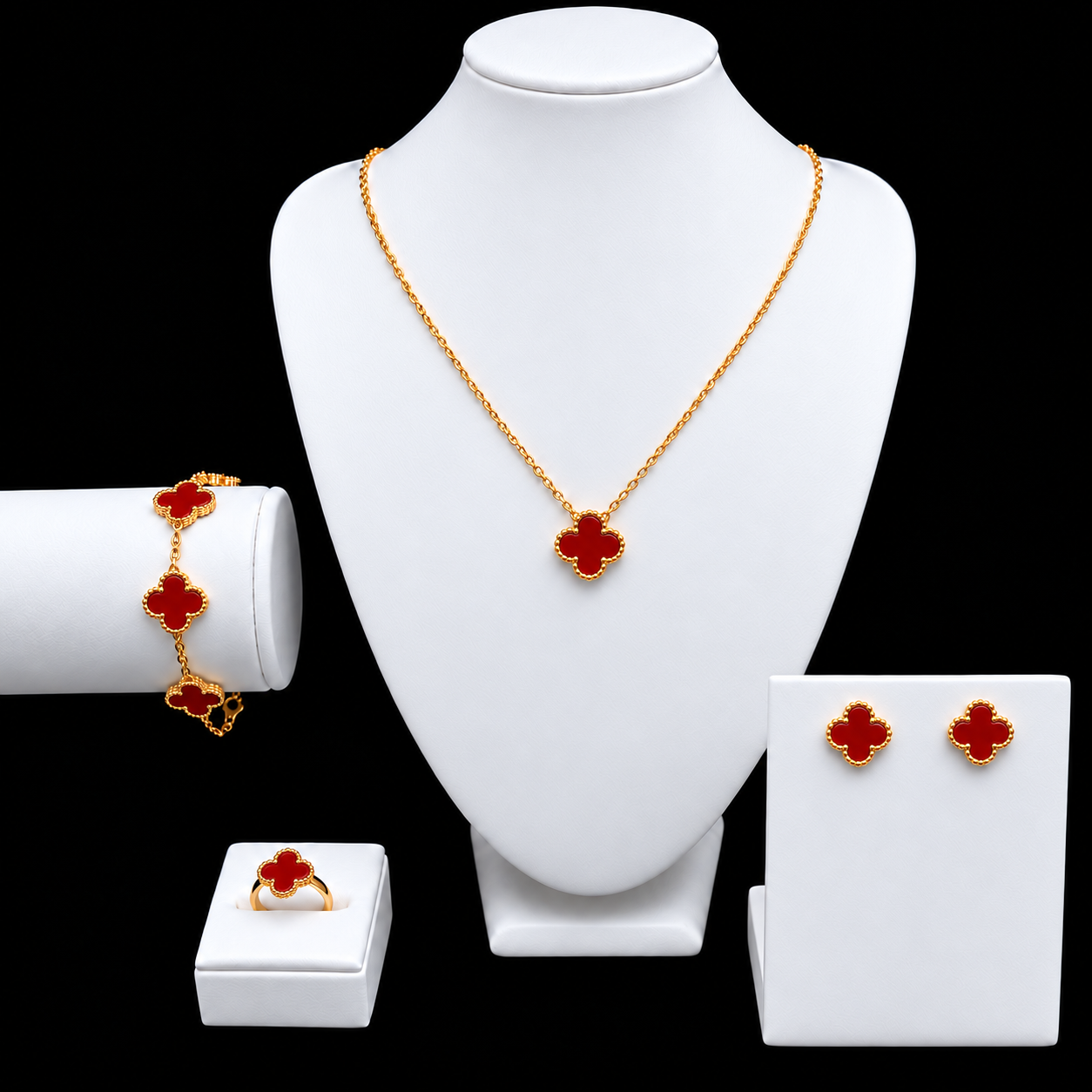 Conjunto Aço Inox 003 vermelho