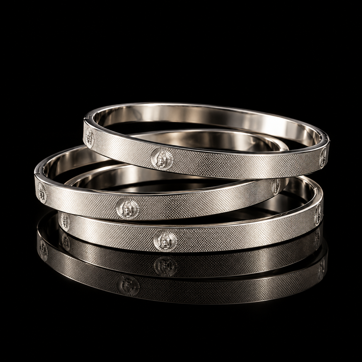 Kit Bracelete Aço Inox 022