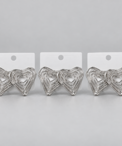 Kit 3 Brincos Bijoux Premium Prata 25