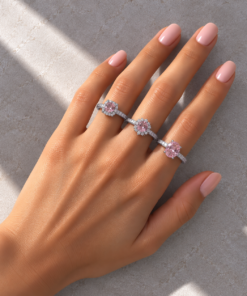 3 Anéis Regulável Bijoux Premium Prata Coleção 6