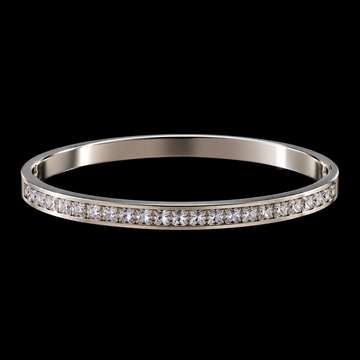 Bracelete Aço Inox Prata 002