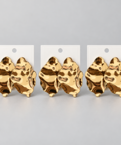 Kit 3 Brincos Bijoux Premium Dourado 44