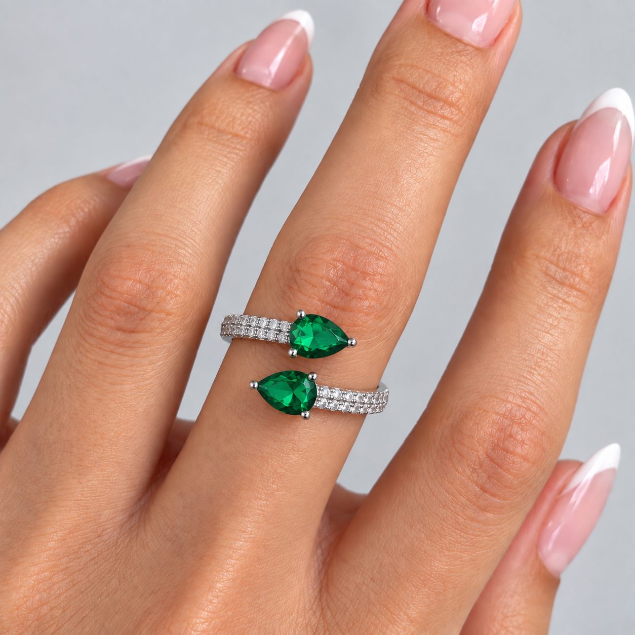 Anel Regulável Bijoux Premium Prata 004