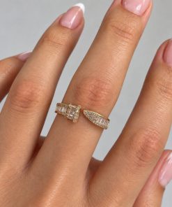 Anel Regulável Bijoux Premium Dourado 015
