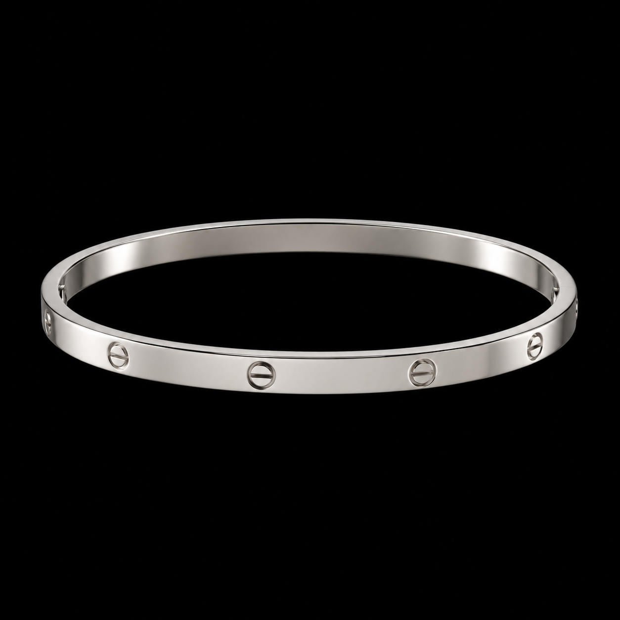Bracelete Aço Inox Prata 007