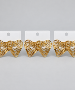 Kit 3 Brincos Bijoux Premium Dourado 24
