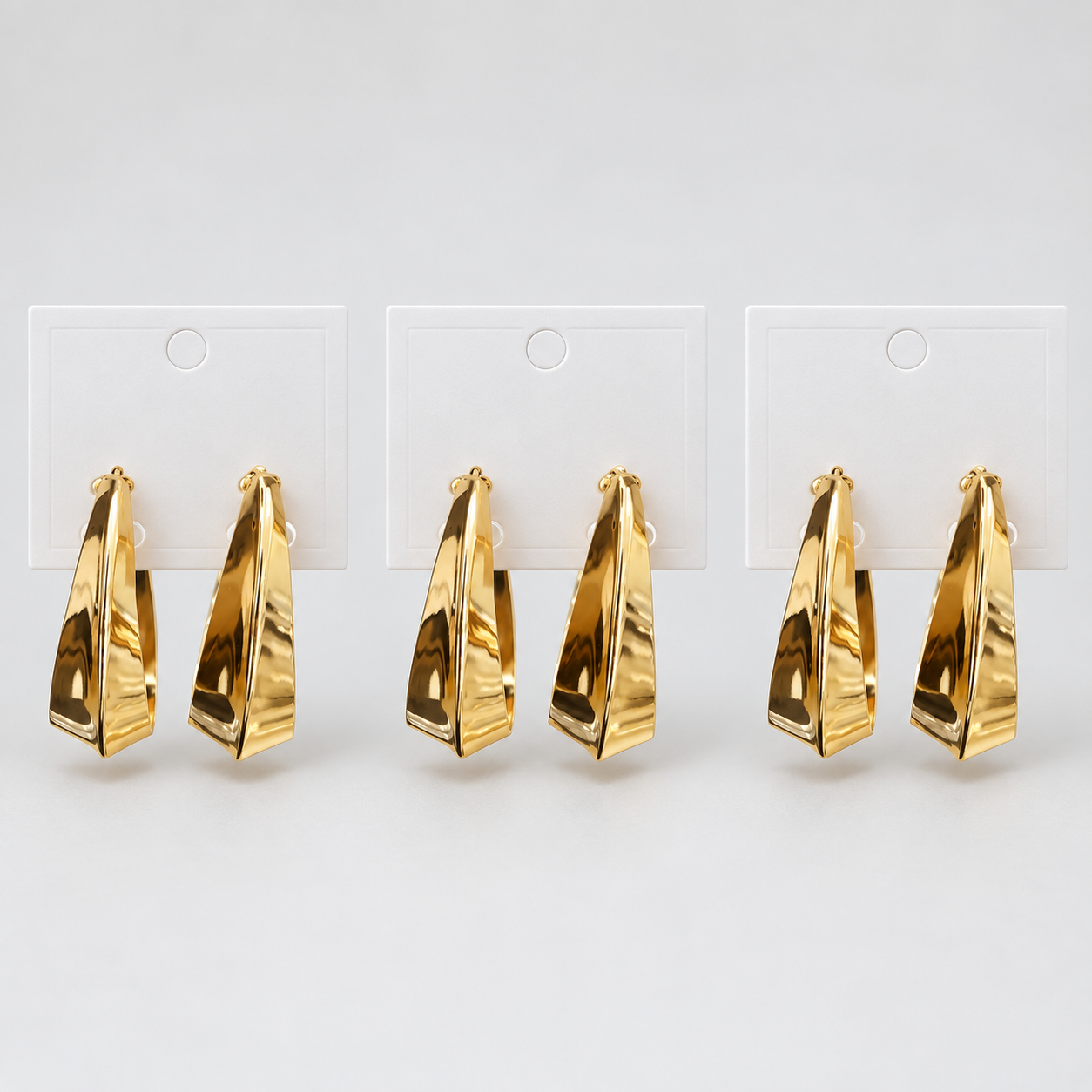 Kit 3 Brincos Bijoux Dourado 61