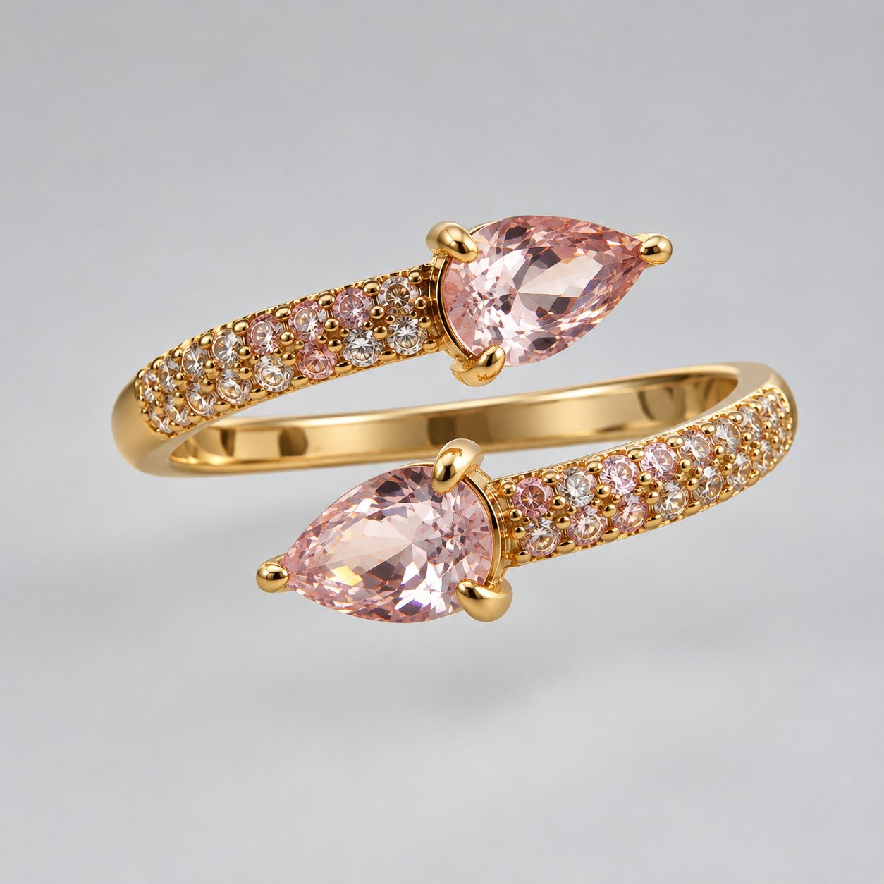 Anel Regulável Bijoux Premium Dourado 002 - Imagem 2