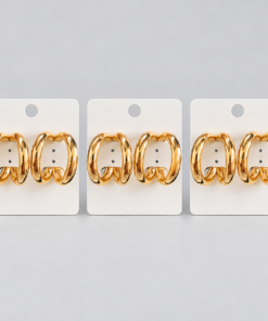 Kit 3 Brincos Bijoux Dourado 63