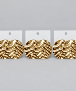 Kit 3 Brincos Bijoux Premium Dourado 34