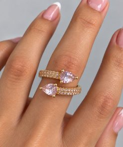 Anel Regulável Bijoux Premium Dourado 002