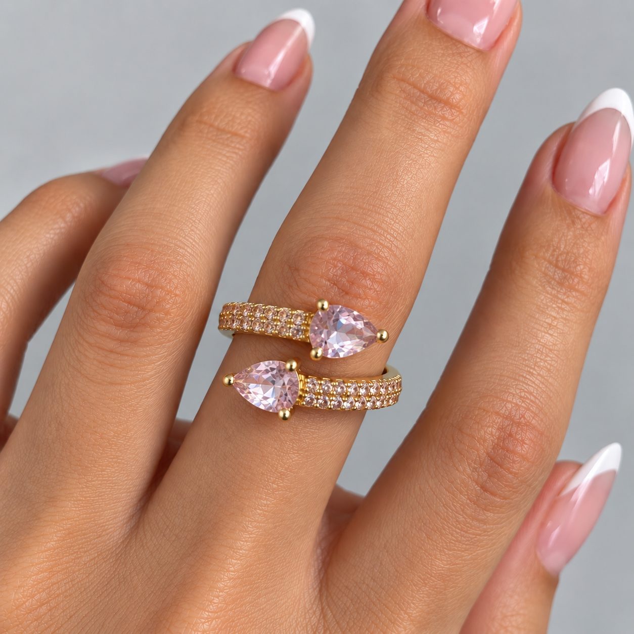 Anel Regulável Bijoux Premium Dourado 002