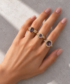 3 Anéis Regulável Bijoux Premium Dourado Coleção 8