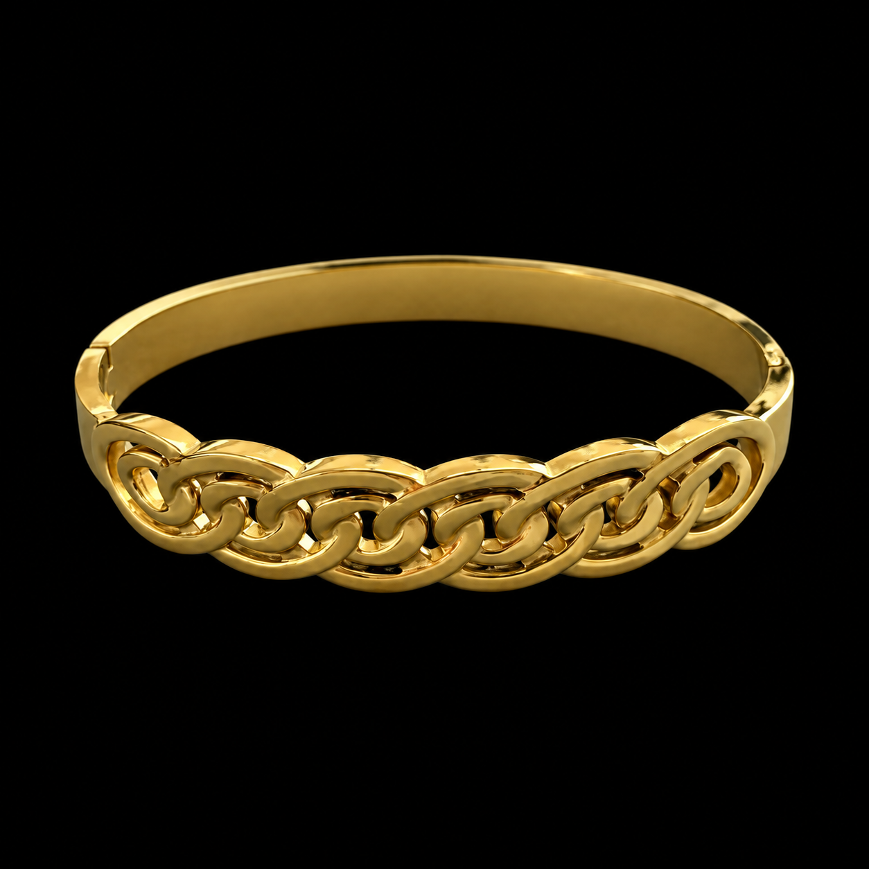 Bracelete Aço Inox dourado 038