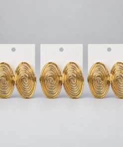 Kit 3 Brincos Bijoux Premium Dourado 42