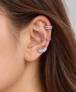 Trio Fake Piercing Bijoux Premium Prata 014