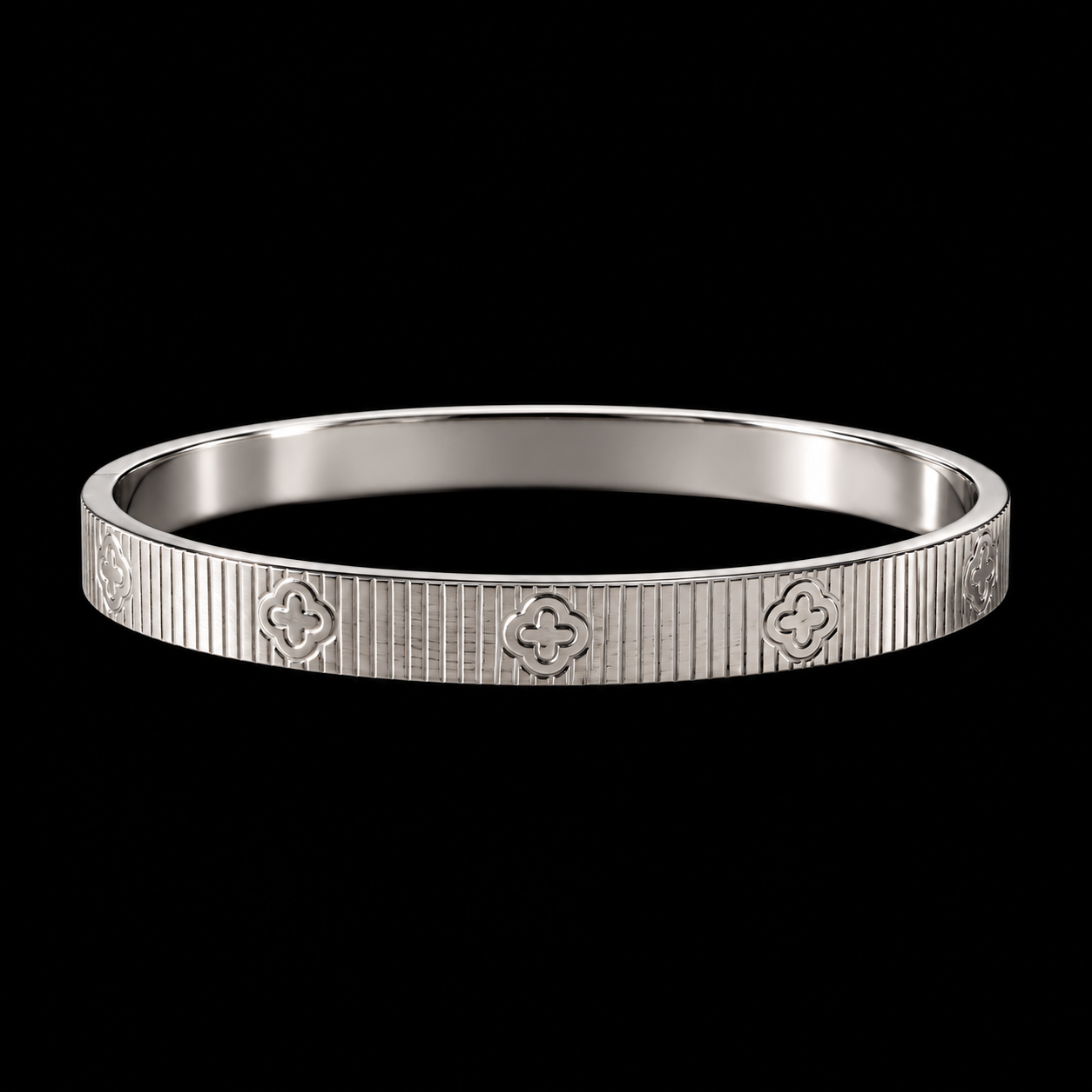 Bracelete Aço Inox Prata 008