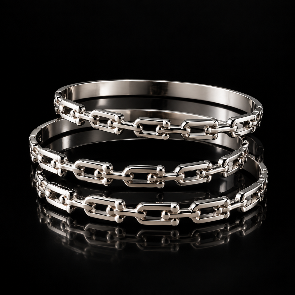 Kit Bracelete Aço Inox 029